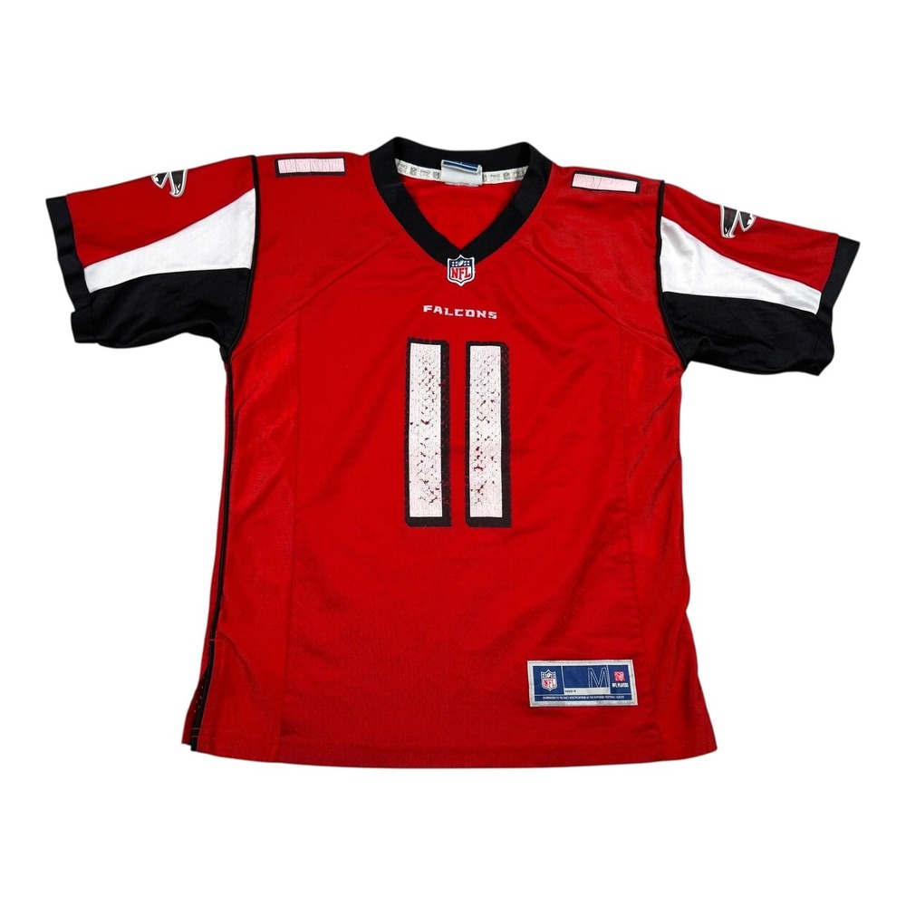 Atlanta Falcons Football Jersey Boys Medium Red NFL Julio Jones 11 Pro Line